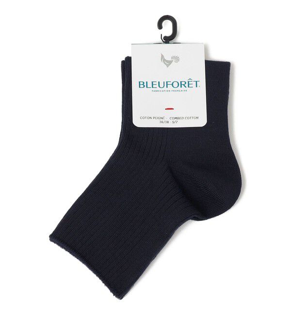 SHIPS for women「BLEUFORET:リブ アンクル ソックス」|ソックス|ネイビー
