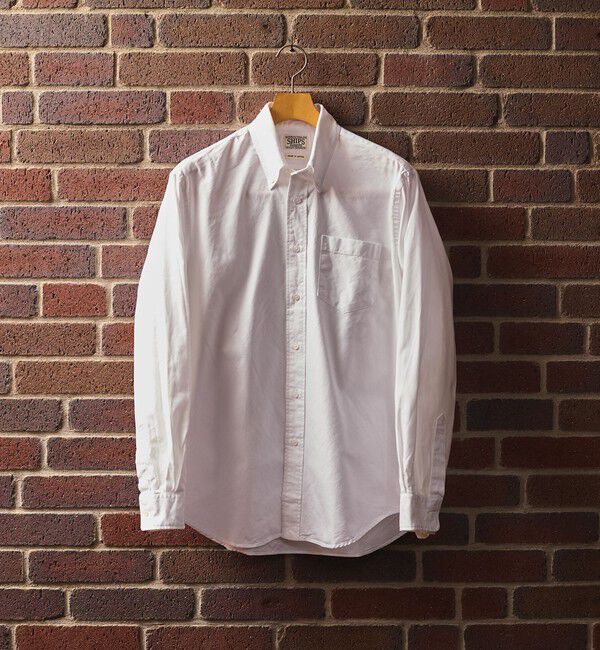 SHIPS「SHIPS: AUTHENTIC スーピマ オックスフォード ボタンダウン シャツ」|シャツ・ブラウス|ホワイト