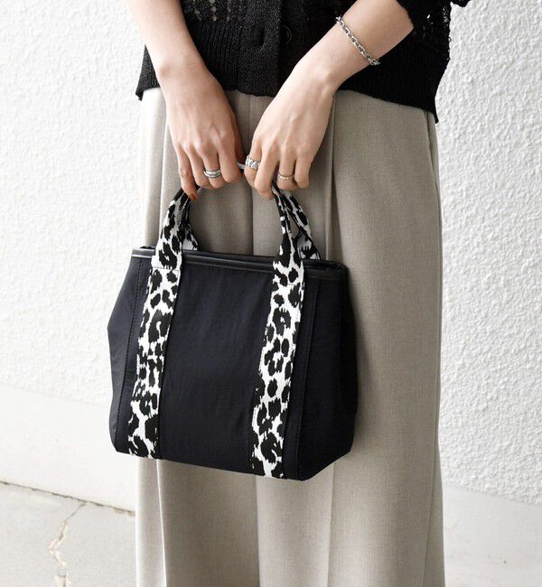 SHIPS any「《予約》SHIPS any: アニマル ハンドル 2WAY トート バッグ」|トートバッグ|ブラック