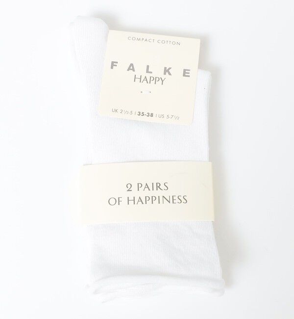 quaranciel「FALKE: Happy Socks ソックス ２枚セット」|ソックス|ホワイト