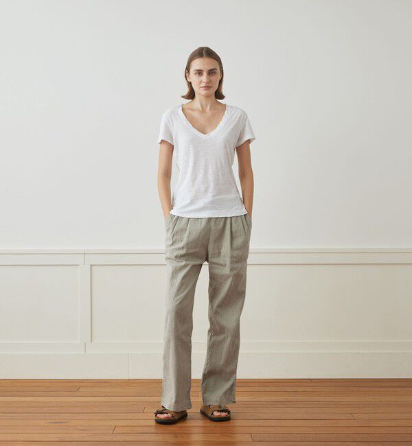 JAMES PERSE「スラブジャージー ＶネックＴシャツ WUA3695」|Tシャツ・カットソー|