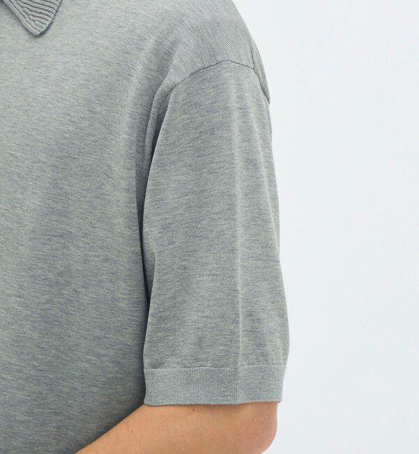 CABaN「コットン ポロニットプルオーバー」|ニット・セーター|