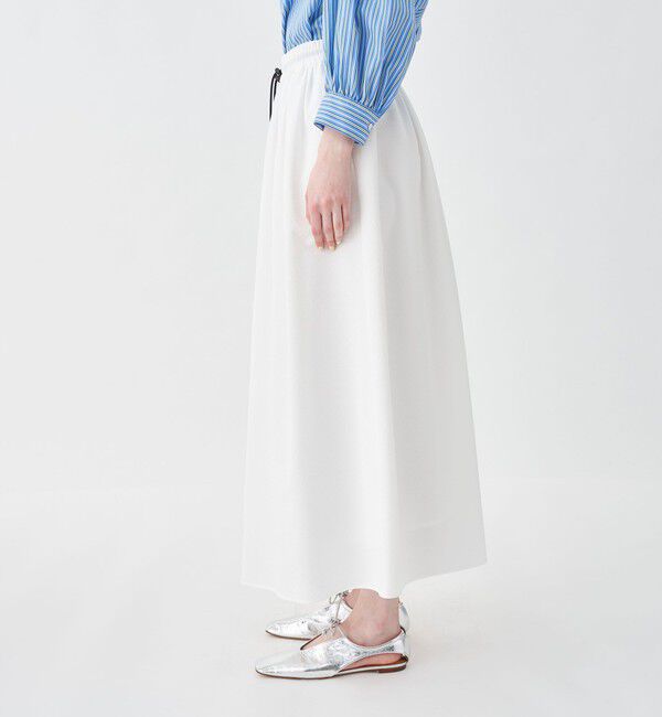 MACPHEE「シアーサッカーギャザーロングスカート」|スカート|