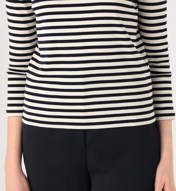 TOMORROWLAND collection「コットンフライスボーダー ボートネックプルオーバー」|Tシャツ・カットソー|