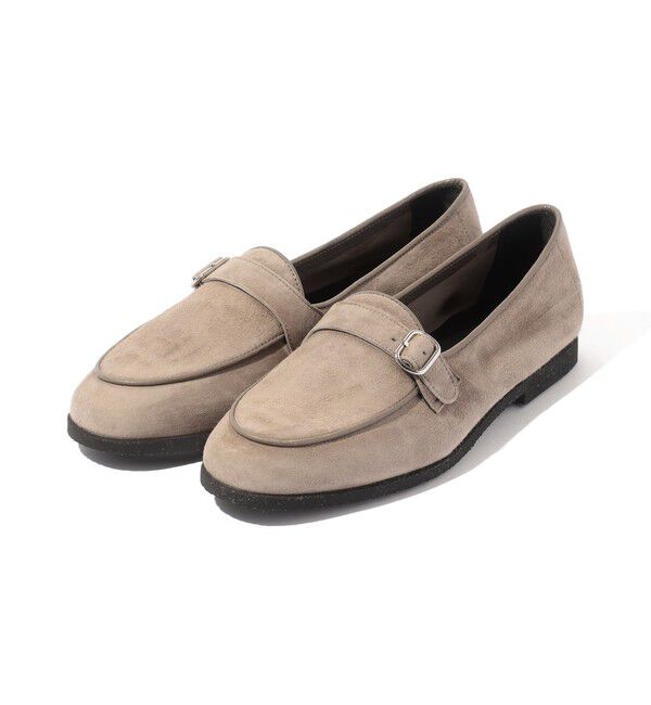 TOMORROWLAND GOODS「【別注】Ferrante SIRENA スエード モンクストラップローファー」|ローファー|43 ベージュ