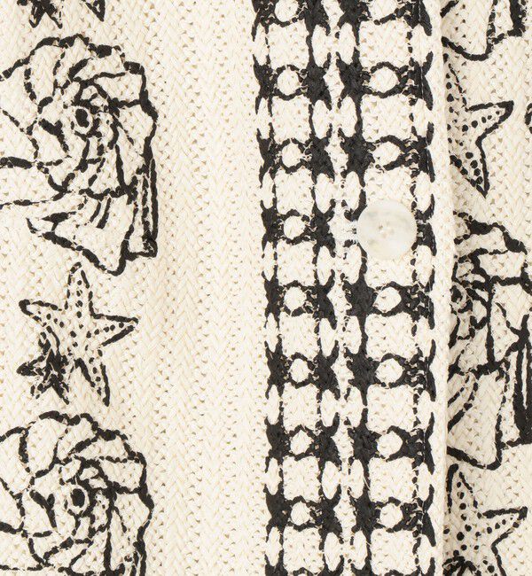 DES PRES「シェルプリントラッセルニット クルーネックジレ」|ベスト・ジレ|