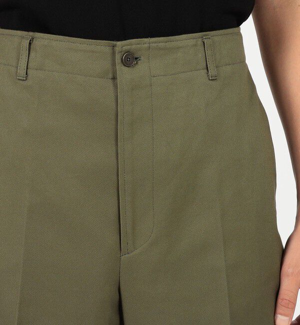 TOMORROWLAND BUYING WEAR「BERNARD ZINS SPENDER コットン シンチバック ワイドトラウザーズ」|スラックス|