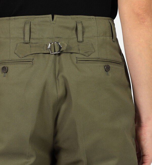 TOMORROWLAND BUYING WEAR「BERNARD ZINS SPENDER コットン シンチバック ワイドトラウザーズ」|スラックス|