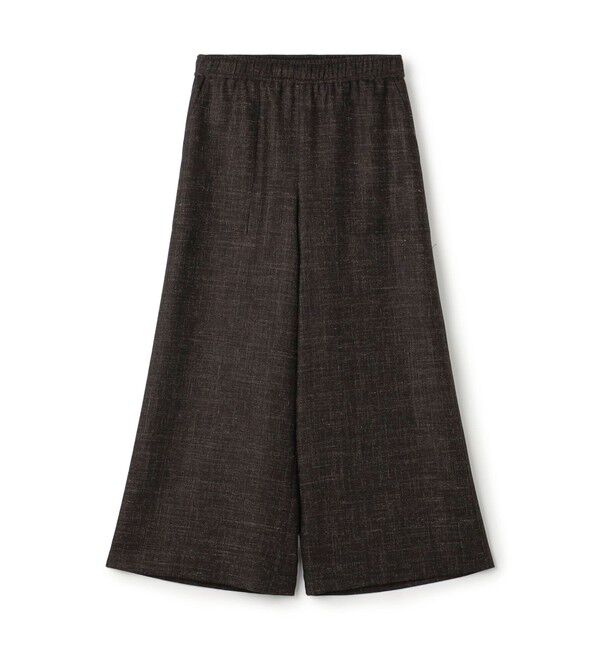 GALERIE VIE「フラックスフラノ イージーワイドパンツ」|その他|49 ダークブラウン