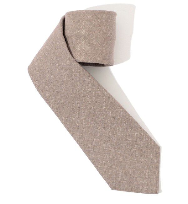 TOMORROWLAND GOODS「ERRICO FORMICOLA ウールシルク ソリッドネクタイ」|ネクタイ・蝶ネクタイ|41 ライトベージュ