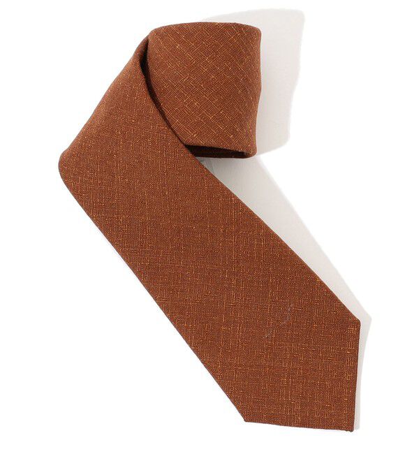 TOMORROWLAND GOODS「ERRICO FORMICOLA ウールシルク ソリッドネクタイ」|ネクタイ・蝶ネクタイ|45 テラコッタ