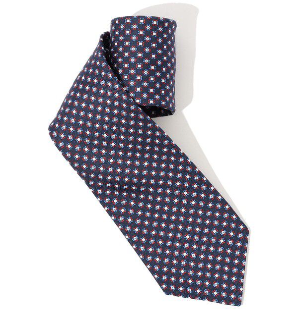 TOMORROWLAND GOODS「ERRICO FORMICOLA シルクプリント 小紋柄ネクタイ」|ネクタイ・蝶ネクタイ|68 ネイビー系