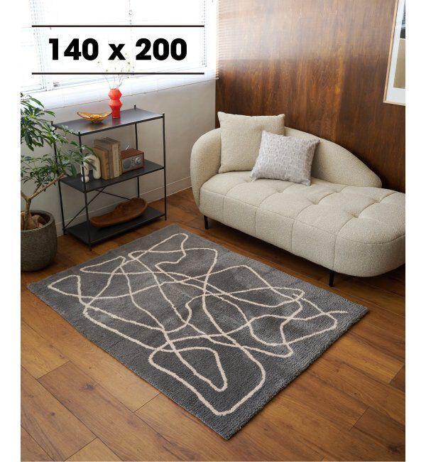 journal standard Furniture「FERNERO RUG 140x200　フェルネロラグ」|その他|グレー