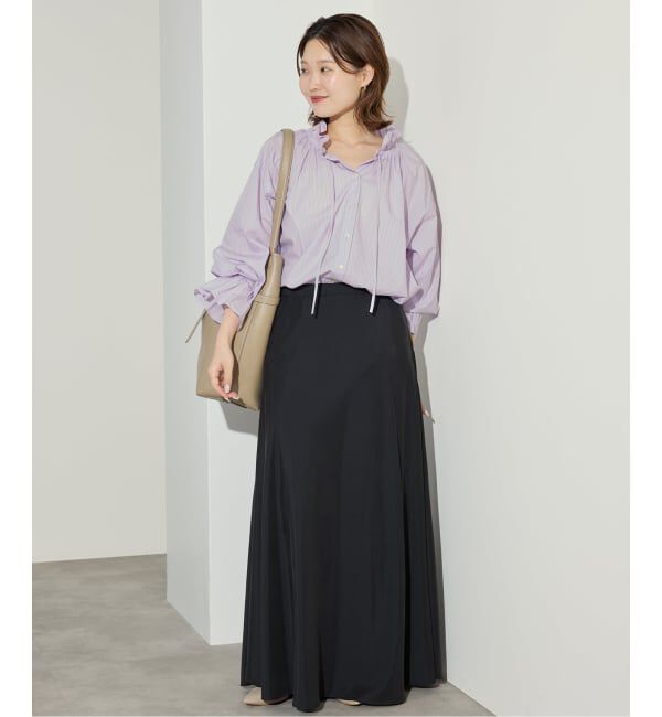 SLOBE IENA「《一部WEB・店舗限定カラーあり》タイプライターフリルカラーブラウス」|シャツ・ブラウス|