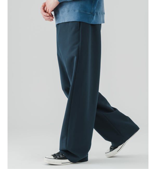 EDIFICE「2WAY CLOTH 3D フィットトラウザー」|スラックス|ネイビー A