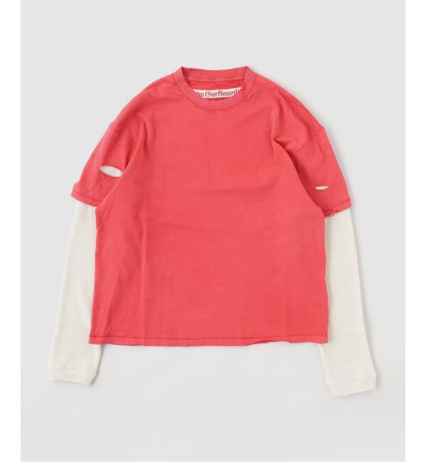 PULP「STOCKHOLM SURFBOARD CLUB LAYER BOX TEE」|Tシャツ・カットソー|レッド