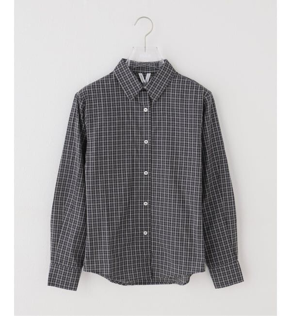 PULP「Gimaguas / ギマガス LAURA SHIRT CHECKS」|シャツ・ブラウス|ブラック