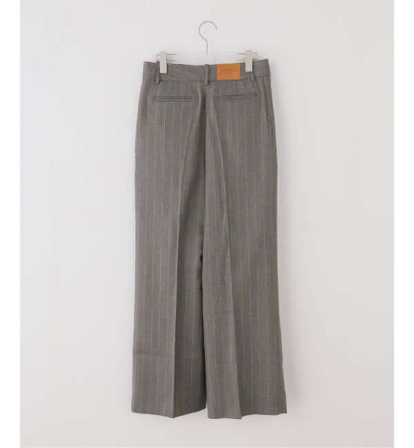 PULP「GANNI / ガニー　Wool Stripe Mid Waist Pants」|スラックス|