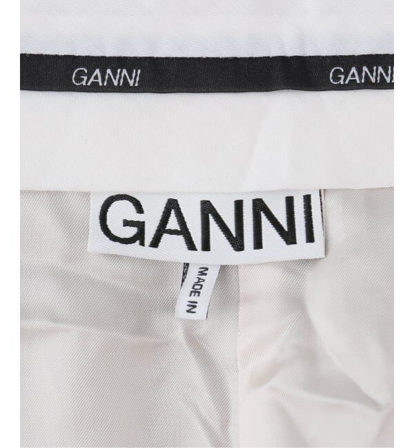 PULP「GANNI / ガニー　Wool Stripe Mid Waist Pants」|スラックス|