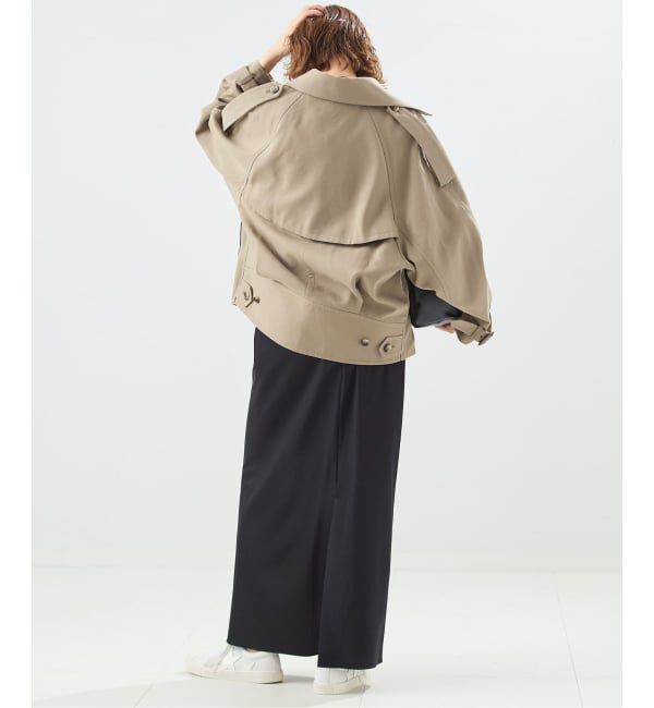 journal standard L'essage「ショートドルマントレンチコート」|トレンチコート|