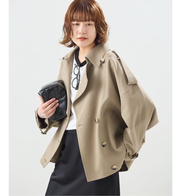 journal standard L'essage「ショートドルマントレンチコート」|トレンチコート|