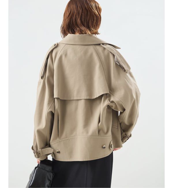 journal standard L'essage「ショートドルマントレンチコート」|トレンチコート|