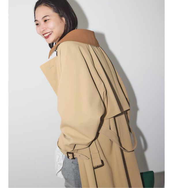 JOURNAL STANDARD「《追加2》ポリエステルギャバダブルカラートレンチコート」|トレンチコート|