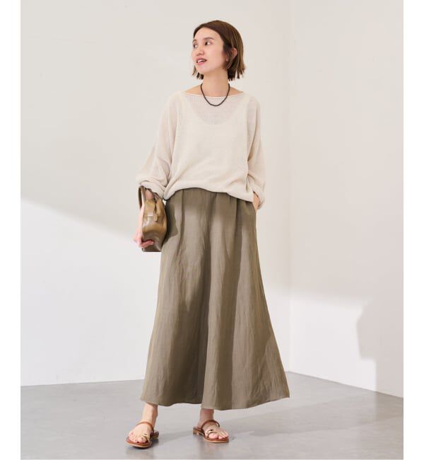FRAMeWORK「≪予約≫リヨセル麻フレアスカート」|スカート|