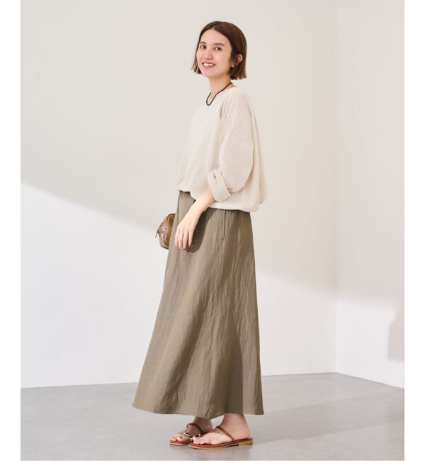 FRAMeWORK「≪予約≫リヨセル麻フレアスカート」|スカート|