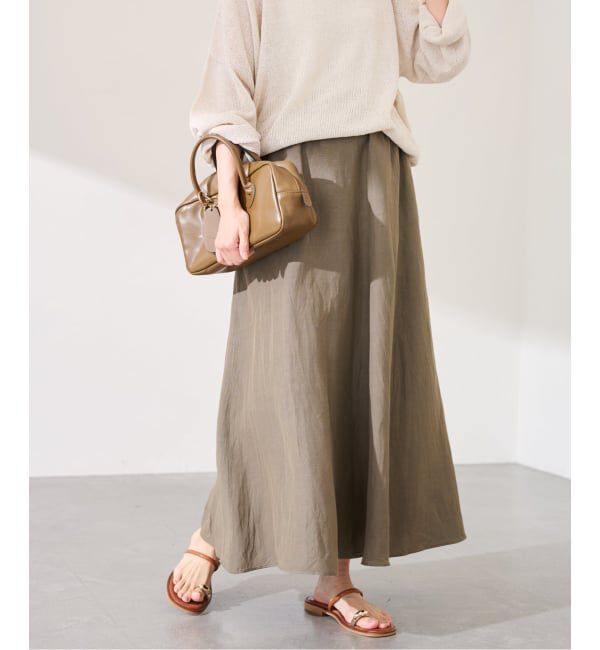FRAMeWORK「≪予約≫リヨセル麻フレアスカート」|スカート|