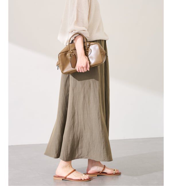 FRAMeWORK「≪予約≫リヨセル麻フレアスカート」|スカート|