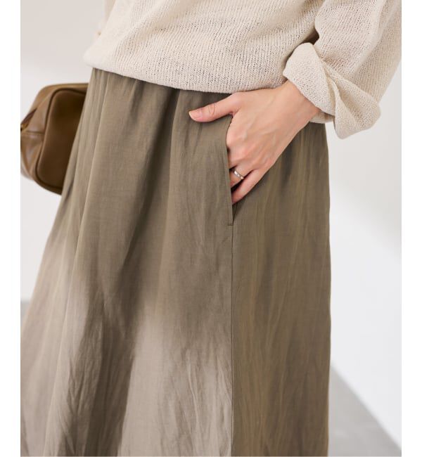 FRAMeWORK「≪予約≫リヨセル麻フレアスカート」|スカート|