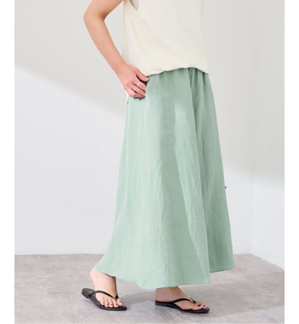 FRAMeWORK「≪予約≫リヨセル麻フレアスカート」|スカート|