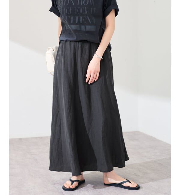 FRAMeWORK「≪予約≫リヨセル麻フレアスカート」|スカート|