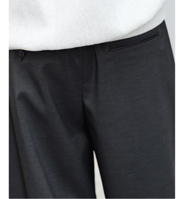 FRAMeWORK「≪WEB限定≫タックカーブバックゴムパンツ 2」|スラックス|