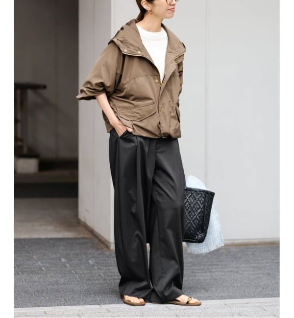 FRAMeWORK「≪WEB限定≫タックカーブバックゴムパンツ 2」|スラックス|