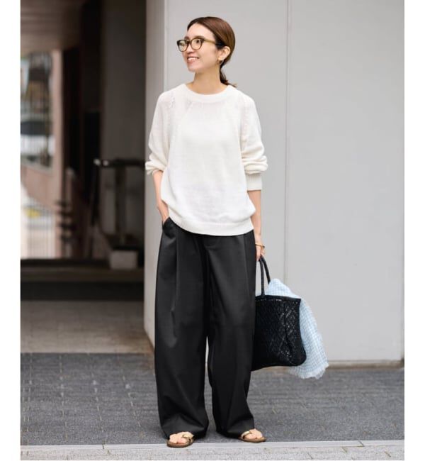 FRAMeWORK「≪WEB限定≫タックカーブバックゴムパンツ 2」|スラックス|