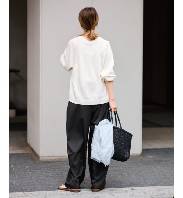 FRAMeWORK「≪WEB限定≫タックカーブバックゴムパンツ 2」|スラックス|