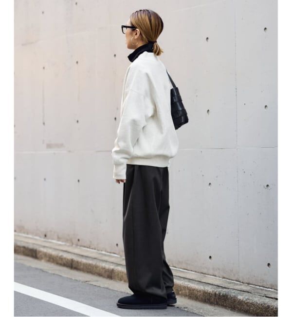 FRAMeWORK「≪WEB限定≫タックカーブバックゴムパンツ 2」|スラックス|