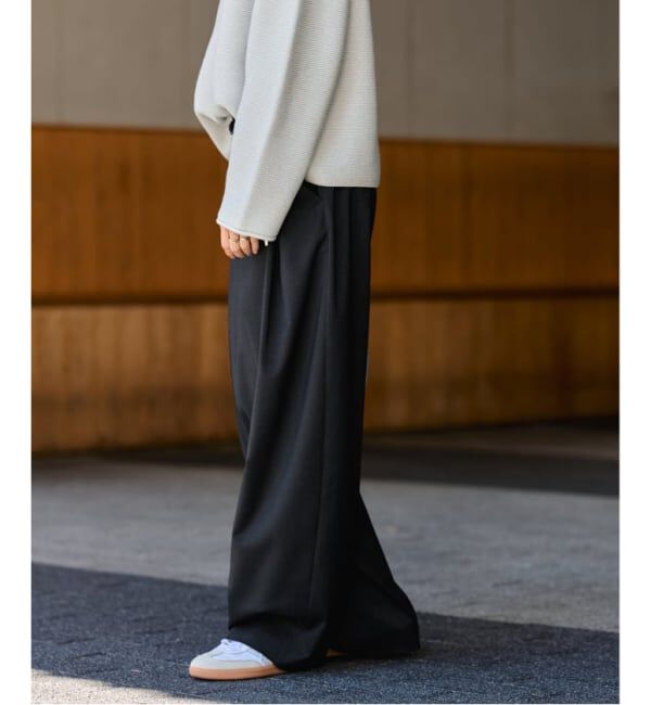 FRAMeWORK「≪WEB限定≫タックカーブバックゴムパンツ 2」|スラックス|