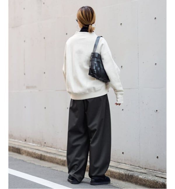 FRAMeWORK「≪WEB限定≫タックカーブバックゴムパンツ 2」|スラックス|