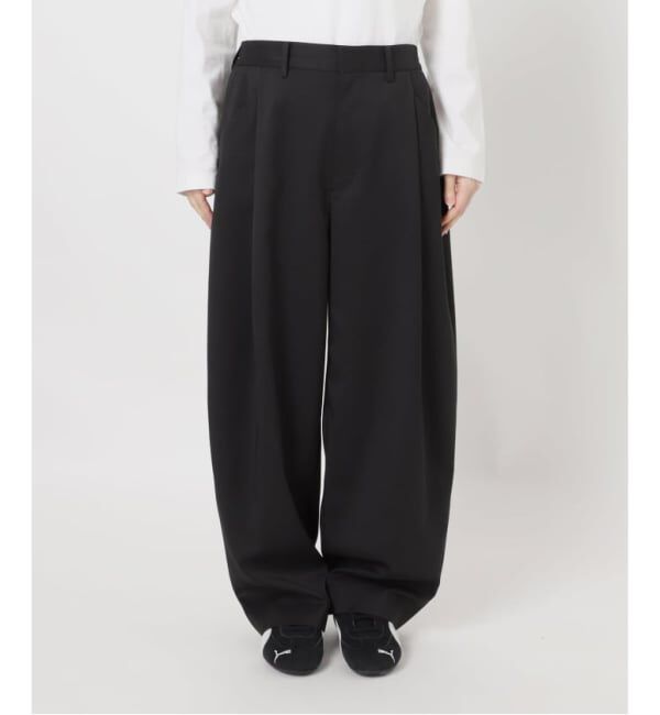 FRAMeWORK「≪WEB限定≫タックカーブバックゴムパンツ 2」|スラックス|