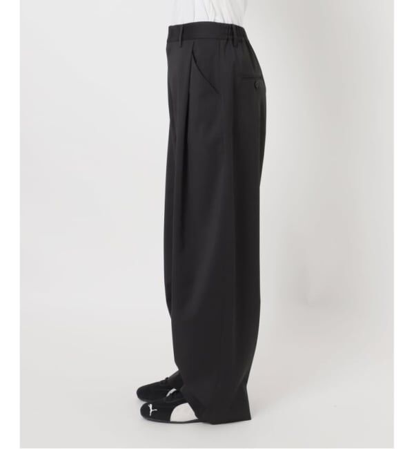 FRAMeWORK「≪WEB限定≫タックカーブバックゴムパンツ 2」|スラックス|