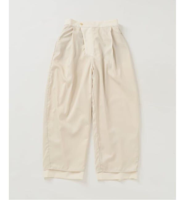 FRAMeWORK「≪WEB限定≫タックカーブバックゴムパンツ 2」|スラックス|