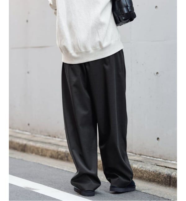 FRAMeWORK「≪WEB限定≫タックカーブバックゴムパンツ 2」|スラックス|