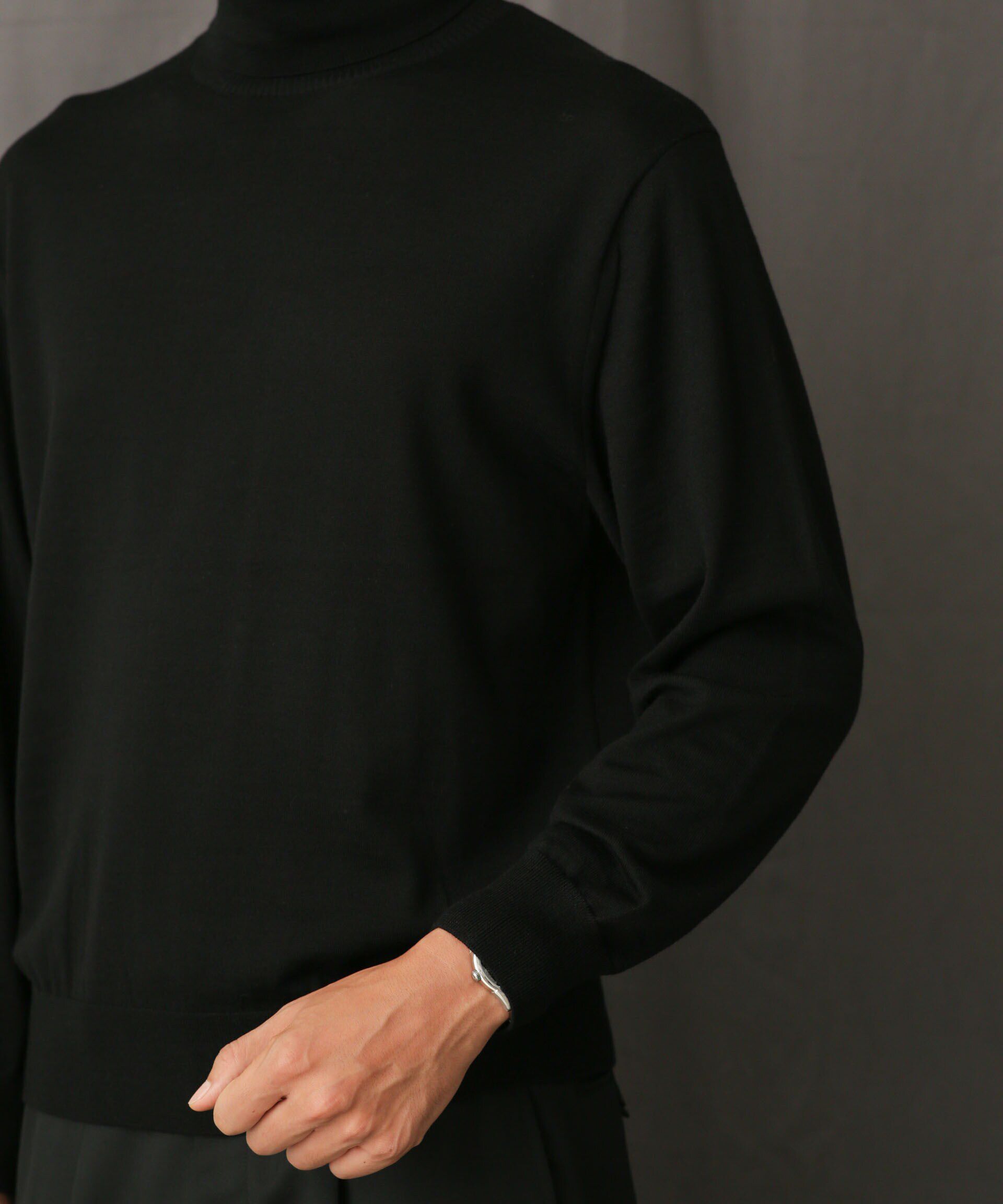 nano･universe「「毛玉レスニット」 ファインゲージタートルネック」|ニット・セーター|