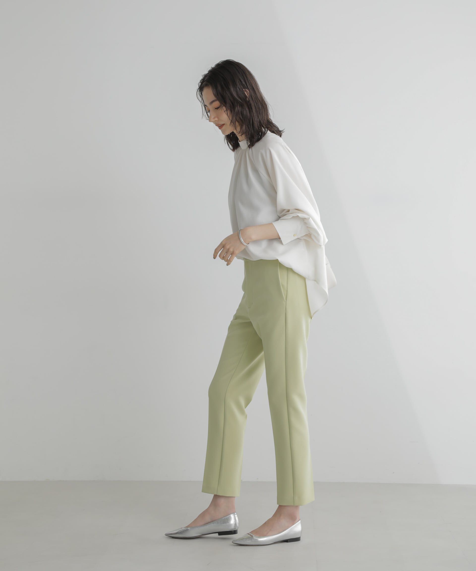 nano･universe「スリムテーパードパンツ」|スラックス|