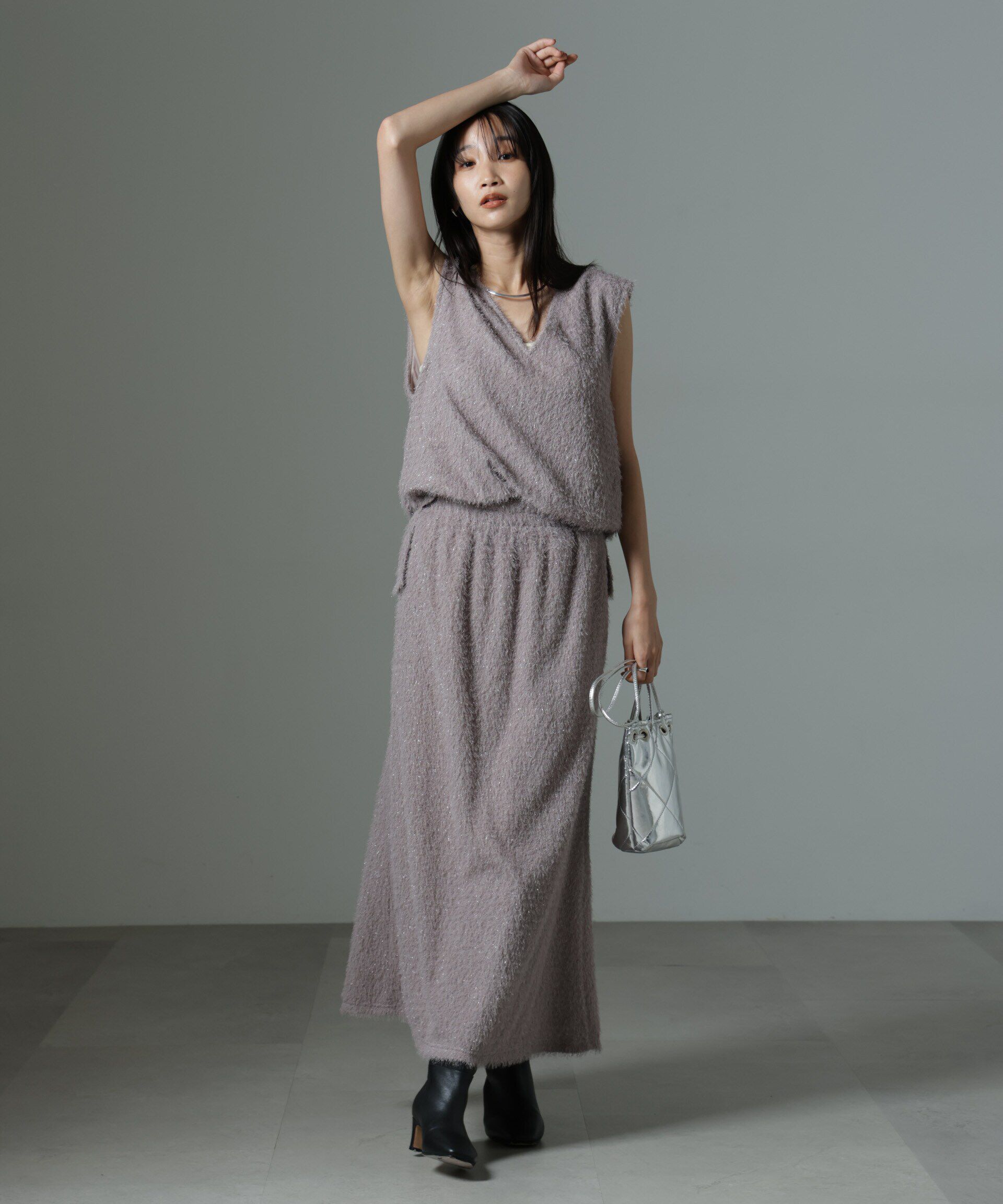 nano･universe「シャギーナロースカート（セットアップ可）」|スカート|