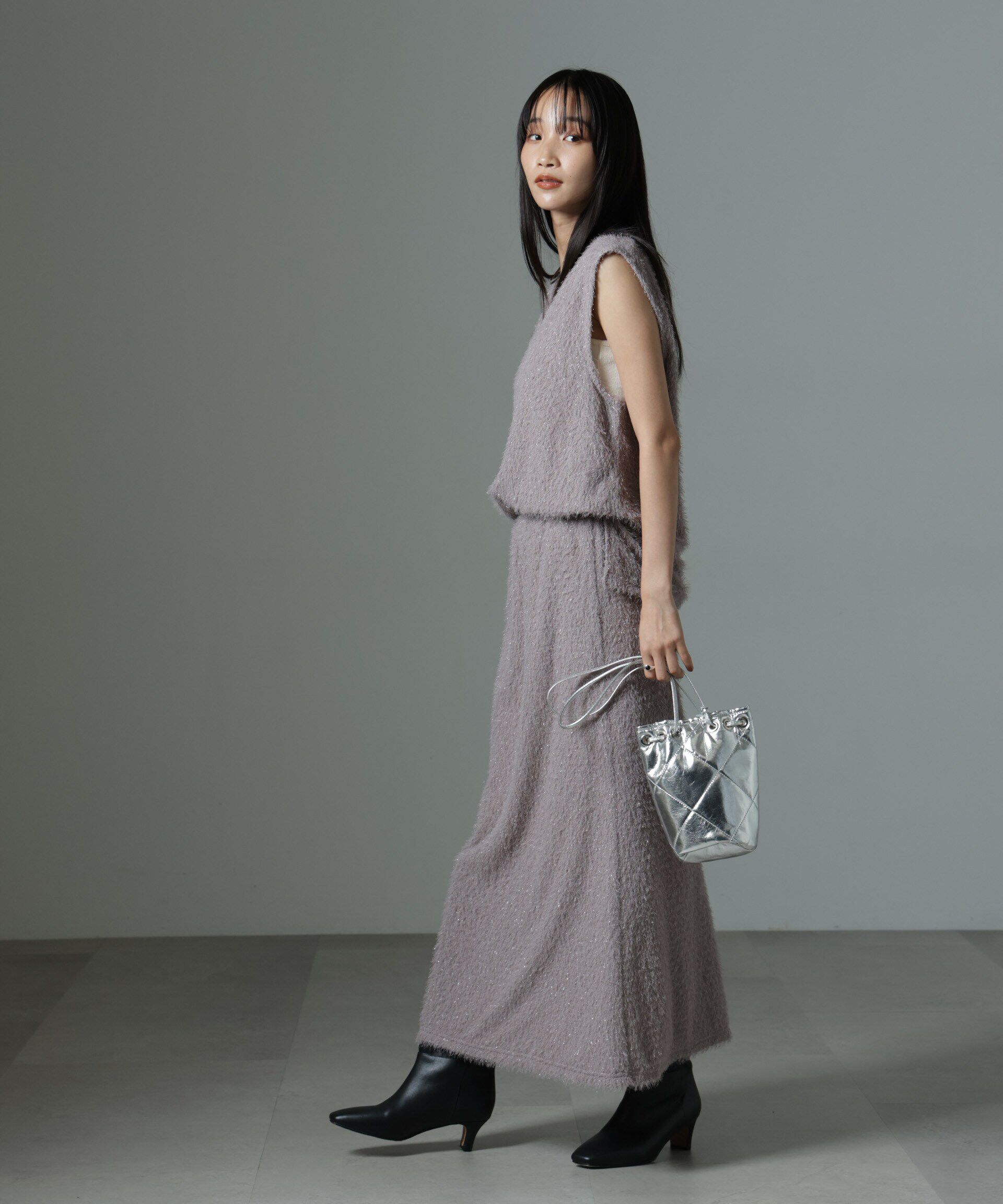 nano･universe「シャギーナロースカート（セットアップ可）」|スカート|