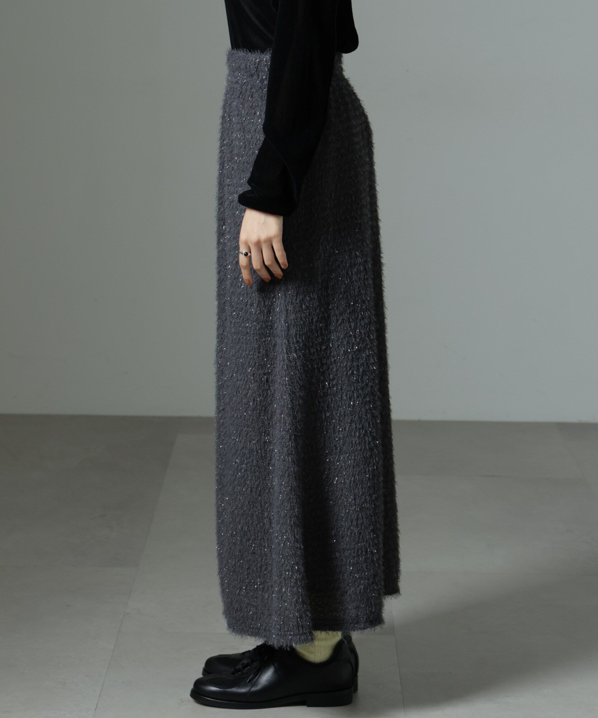 nano･universe「シャギーナロースカート（セットアップ可）」|スカート|